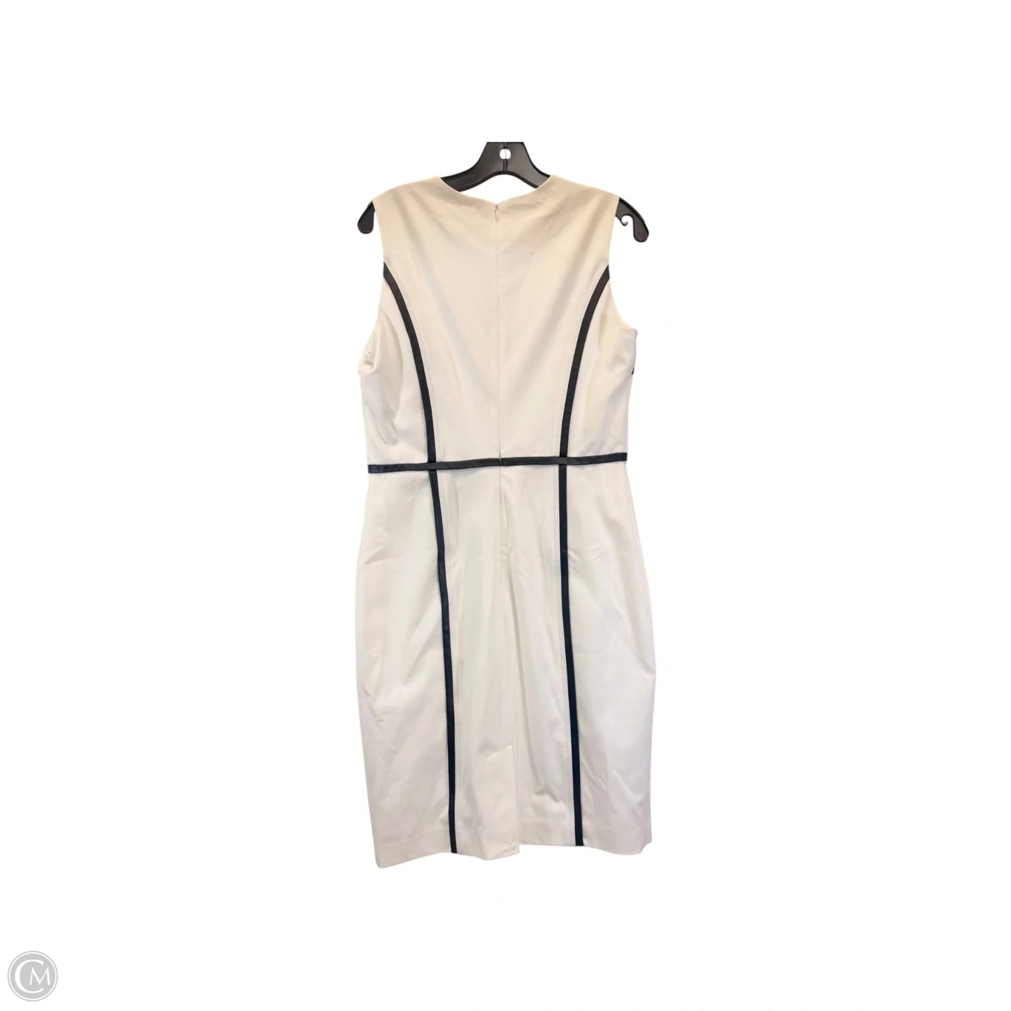 Dress Casual Midi By Calvin Klein In White, Size: L