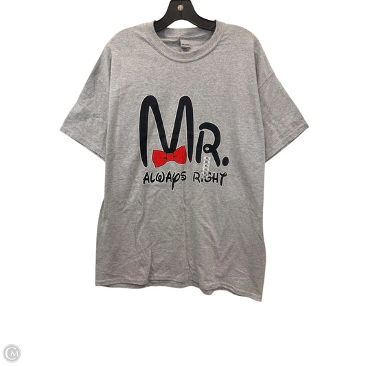 Top Short Sleeve Basic By Gildan In Grey, Size: Xl