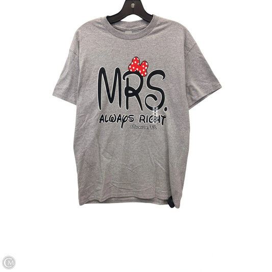 Top Short Sleeve Basic By Gildan In Grey, Size: M