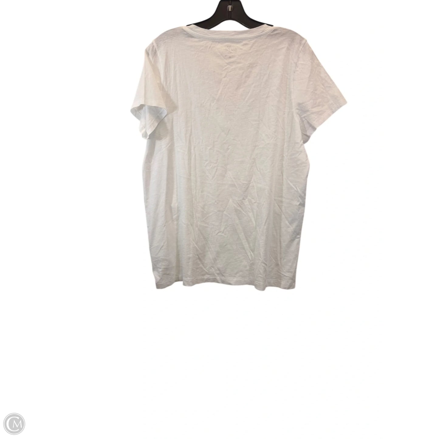 Top Short Sleeve Basic By J. Crew In White, Size: Xl