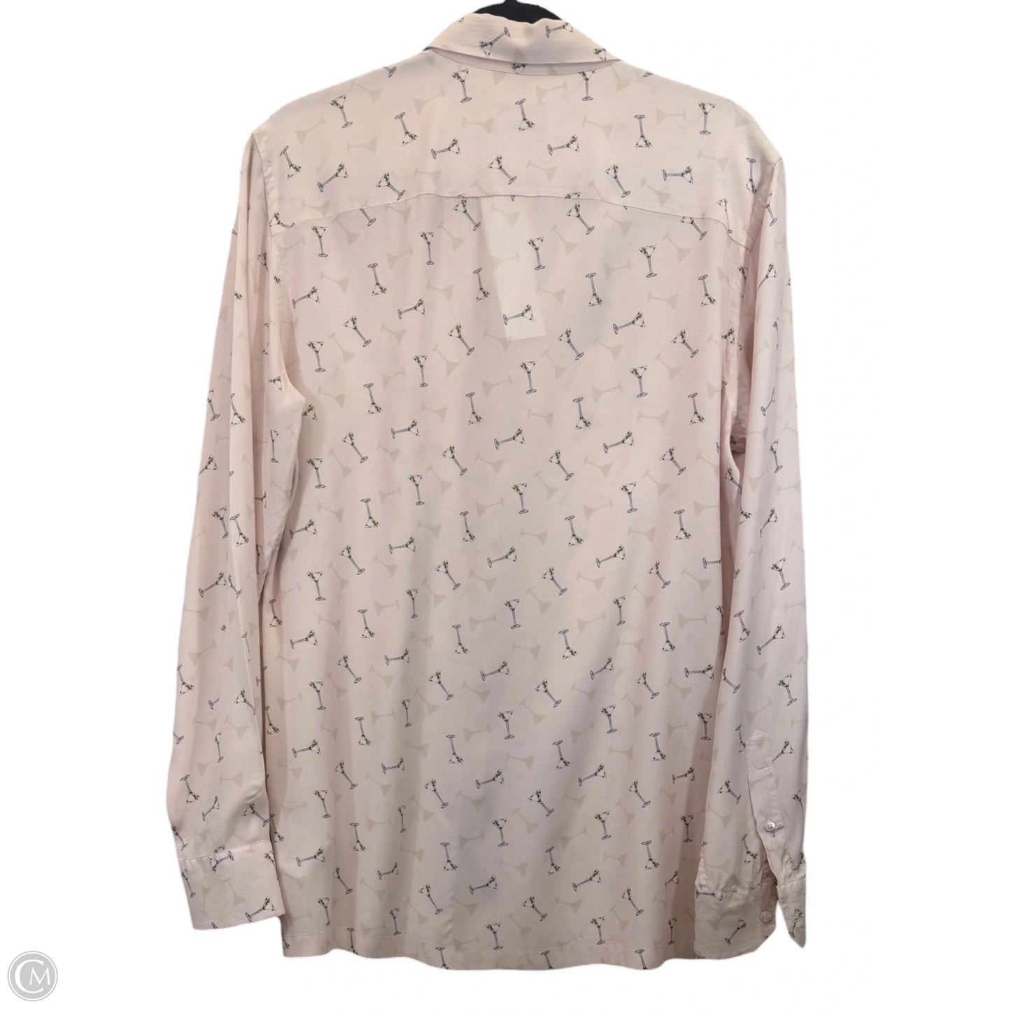 Top Long Sleeve Luxury Designer By Fendi In Pink & White, Size: 10