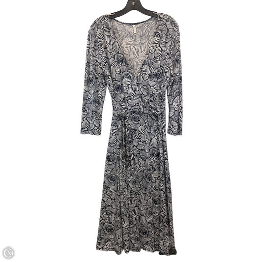 Dress Casual Maxi By White Stag In Blue & White, Size: S