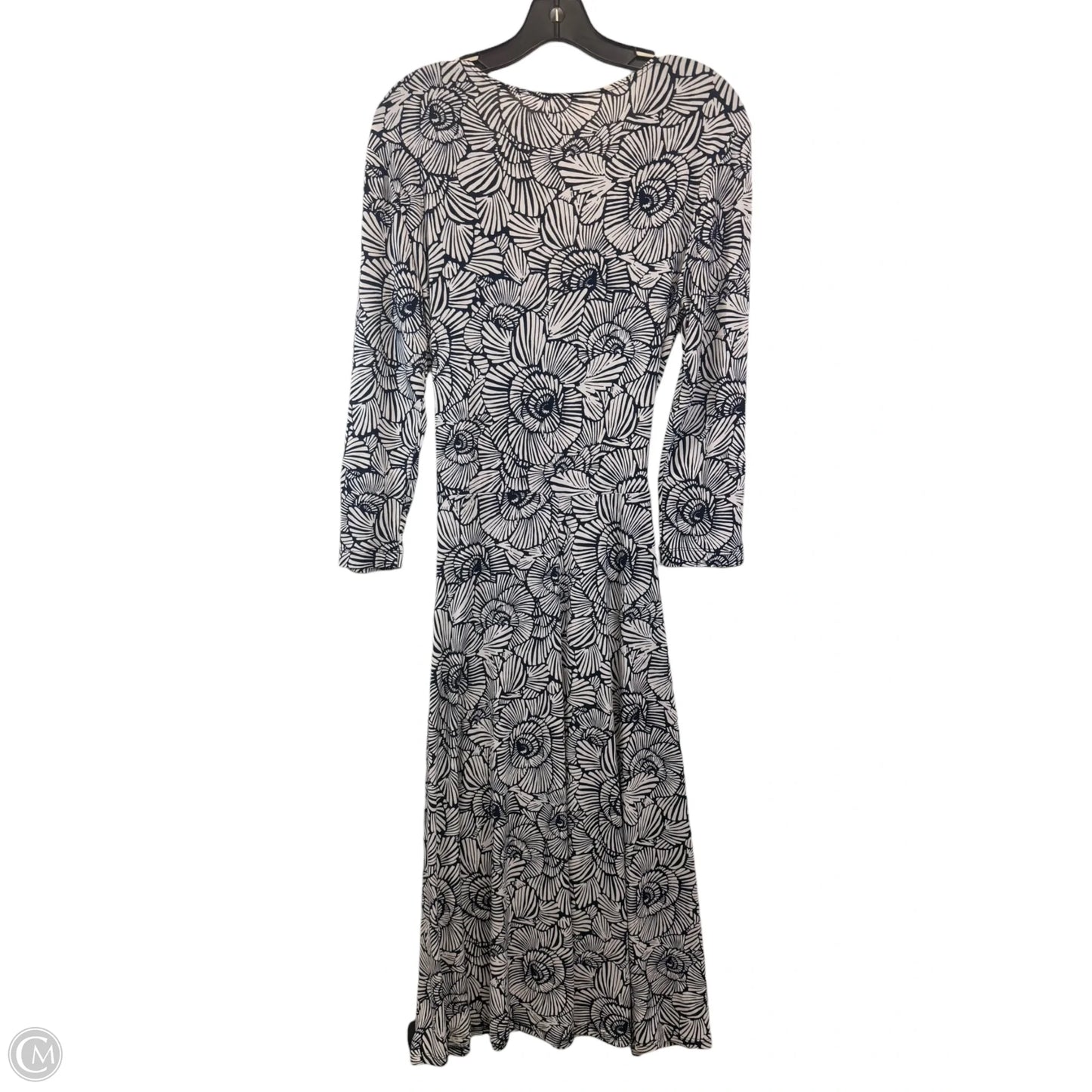 Dress Casual Maxi By White Stag In Blue & White, Size: S