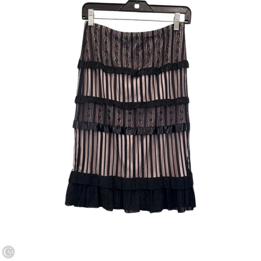 Skirt Maxi By Express In Black & Tan, Size: Xs
