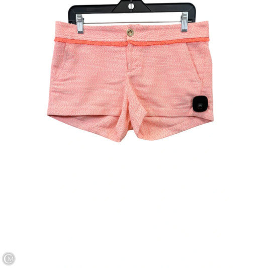 Shorts Designer By Lilly Pulitzer In Orange & White, Size: 6