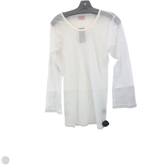 Top Long Sleeve By Tulip In White, Size: S