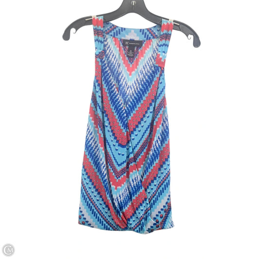 Top Sleeveless By Inc In Blue Red & White, Size: Xl
