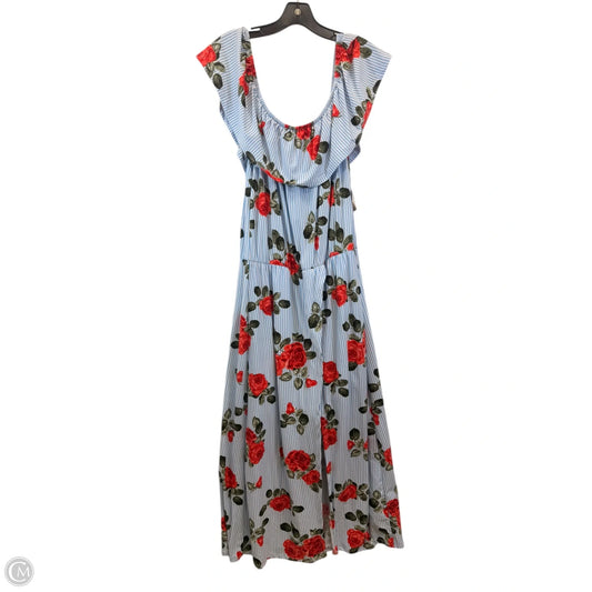 Dress Casual Maxi By Altard State In Blue Red & White, Size: 2x