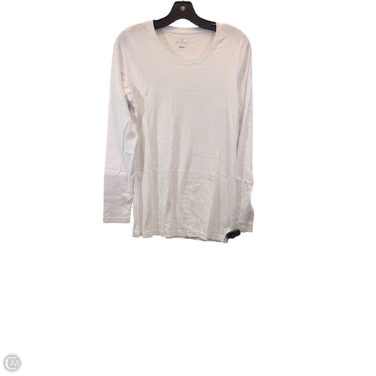 Top Long Sleeve Basic By Caslon In White, Size: Xl