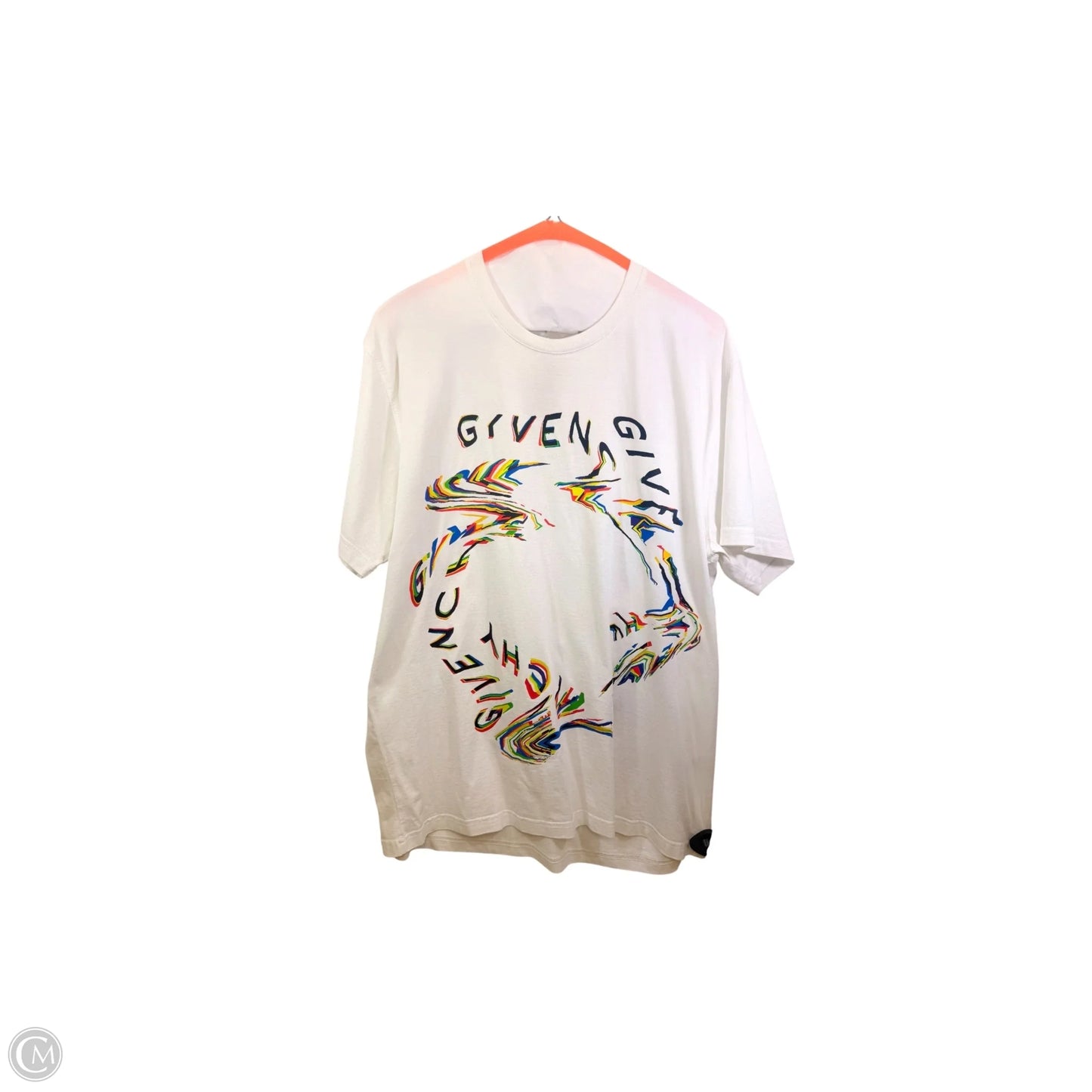 Top Short Sleeve Luxury Designer By Givenchy In White, Size: L