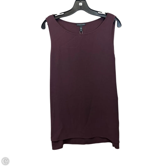 Top Sleeveless By Eileen Fisher In Maroon, Size: M
