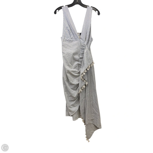 Dress Casual Maxi By Fore In Blue & Cream, Size: M