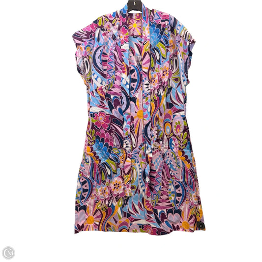 Dress Casual Midi By Lesley Evers In Floral Print, Size: 1x