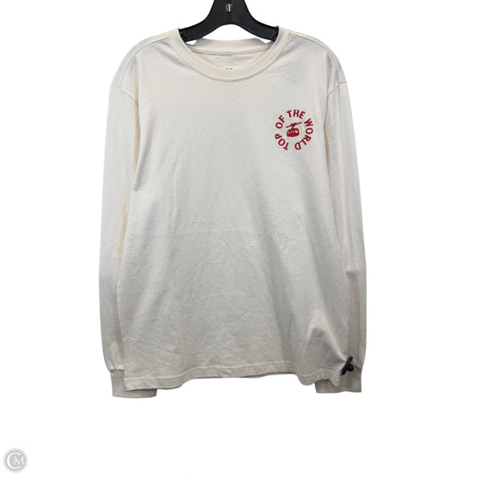 Top Long Sleeve Basic By Goodfellow In Cream, Size: M