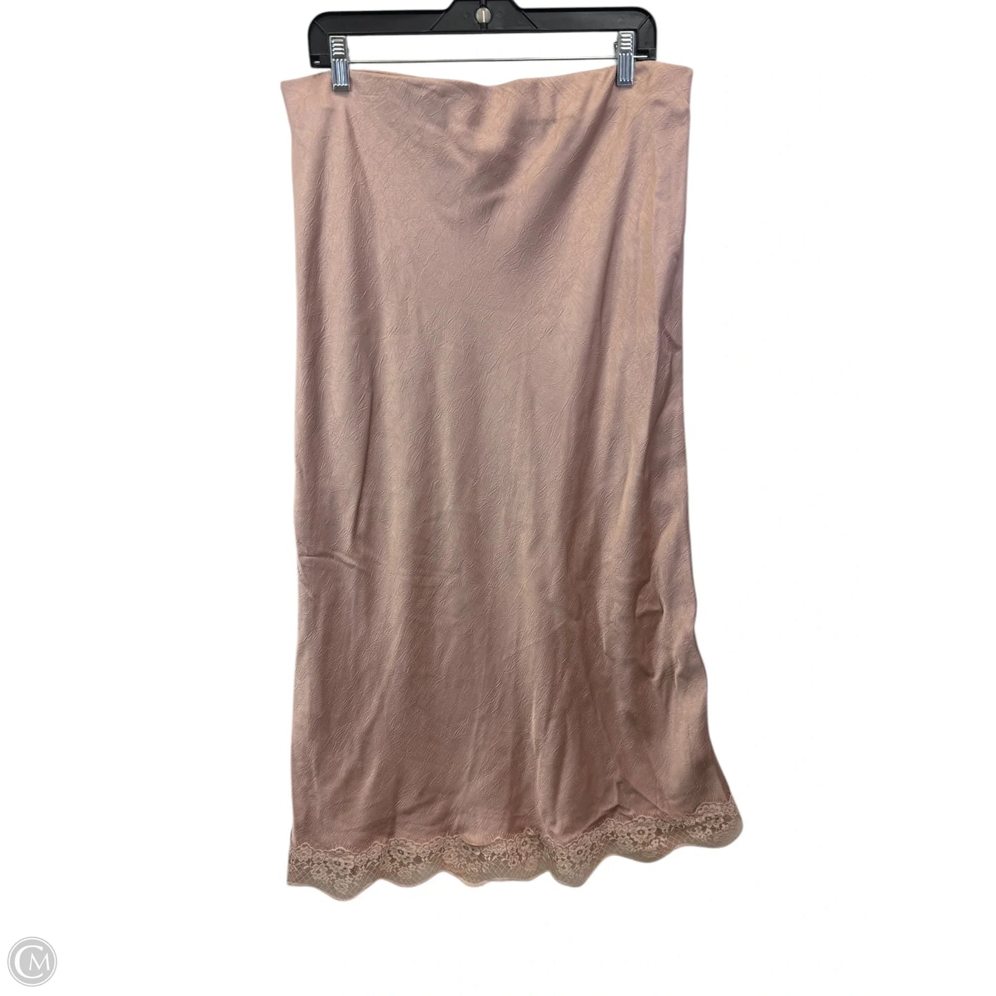 Skirt Maxi By A New Day In Rose Gold, Size: L