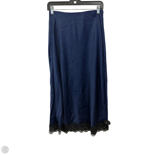 Skirt Maxi By A New Day In Black & Blue, Size: Xxl