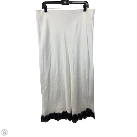 Skirt Maxi By A New Day In Black & Cream, Size: L