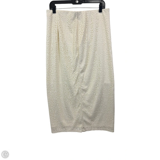 Skirt Maxi By A New Day In Cream, Size: L