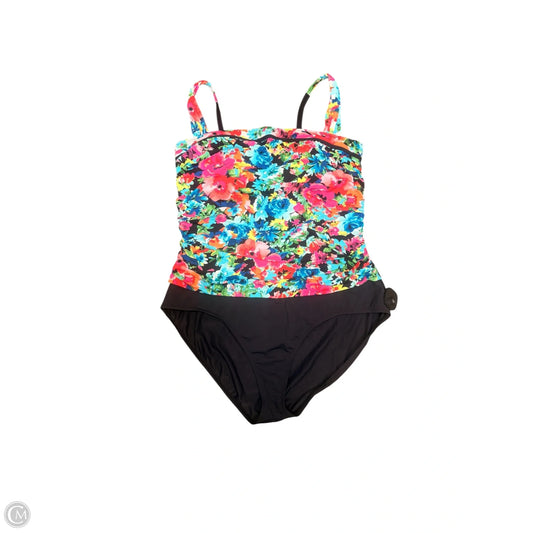 Swimsuit By Bleu In Floral Print, Size: 3x