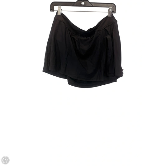 Athletic Skort By Anne Cole In Black, Size: Xl