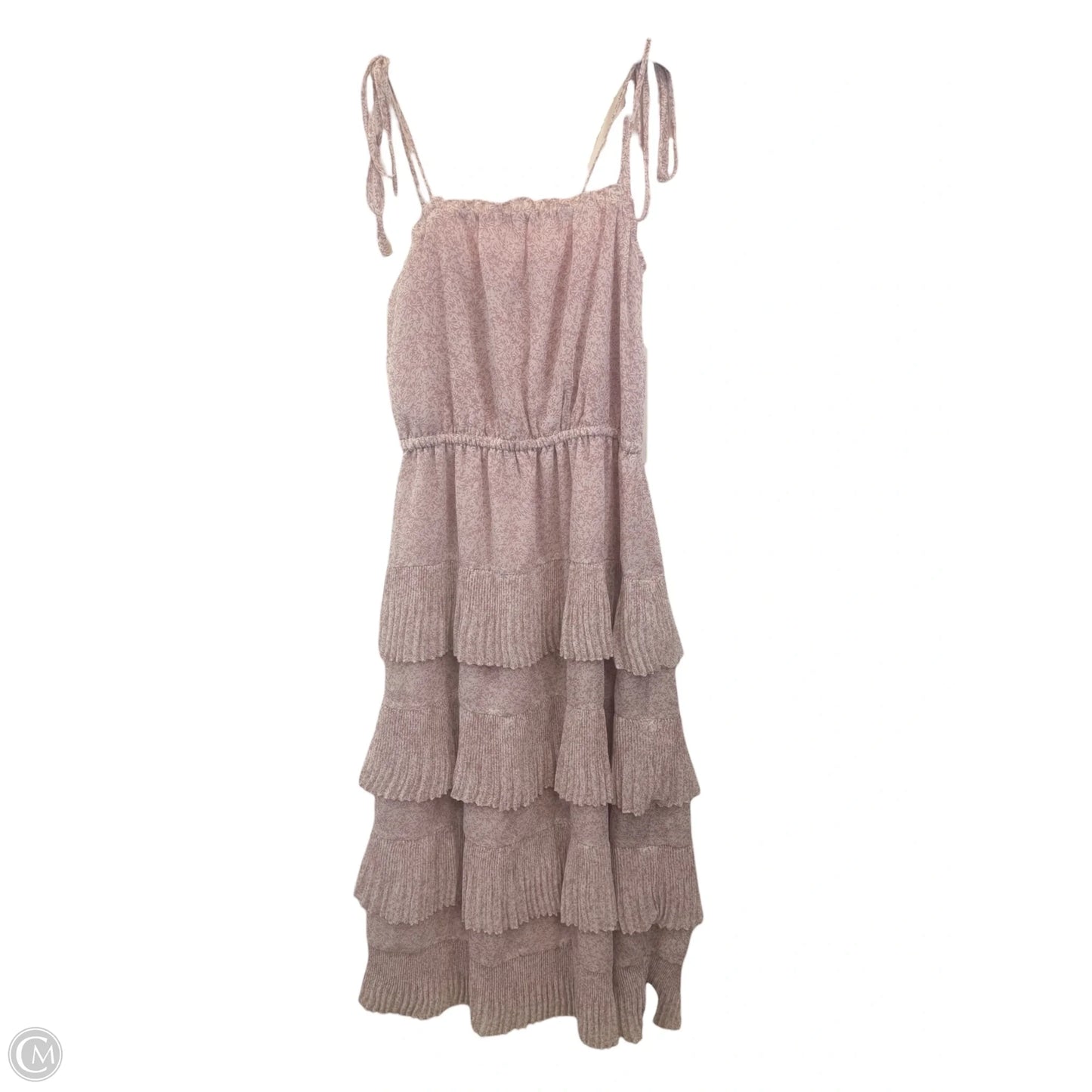 Dress Casual Maxi By Lucy Paris In Pink & White, Size: Xs