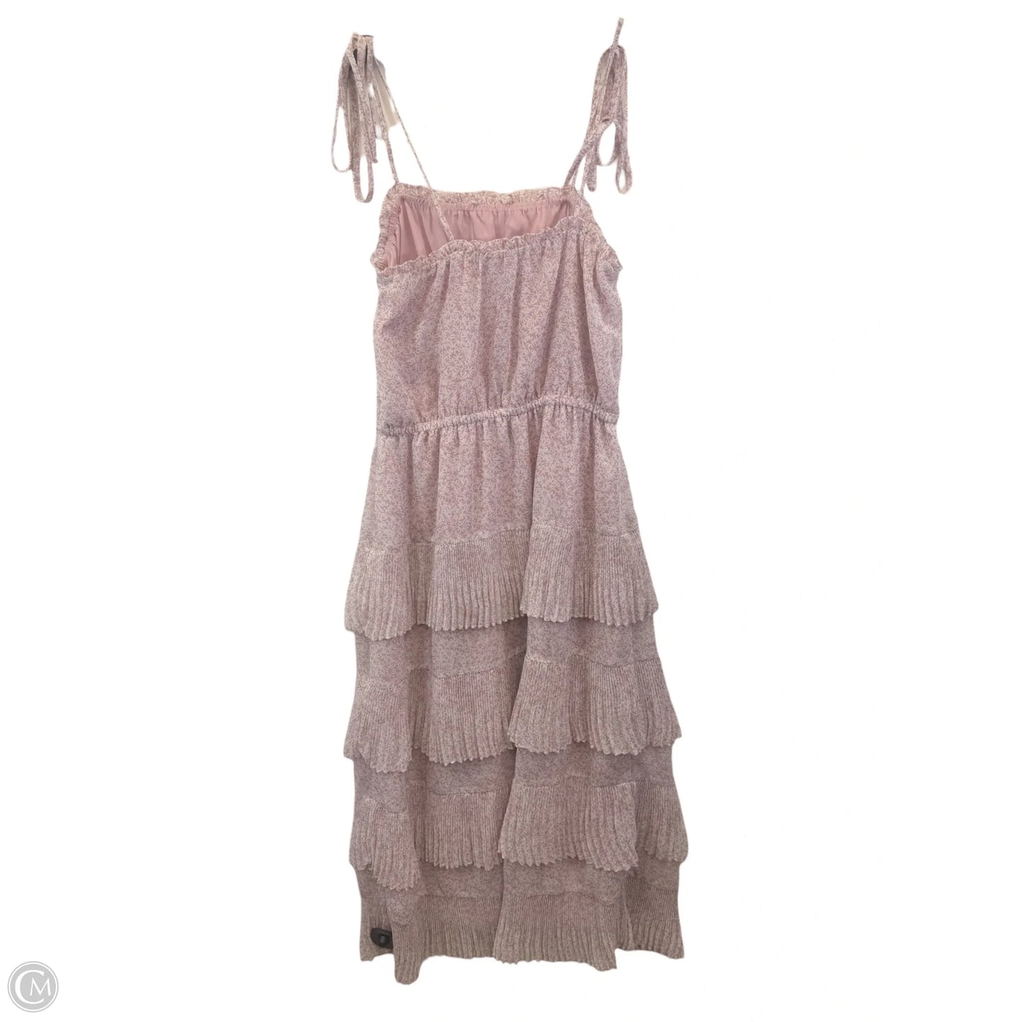 Dress Casual Maxi By Lucy Paris In Pink & White, Size: Xs