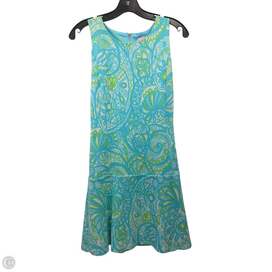 Dress Designer By Lilly Pulitzer In Blue & Green, Size: M