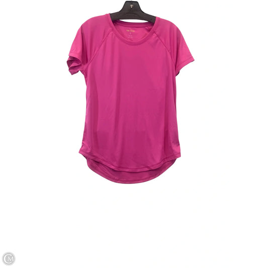 Athletic Top Short Sleeve By Tek Gear In Pink, Size: S