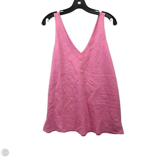 Top Sleeveless Designer By Lilly Pulitzer In Pink, Size: L