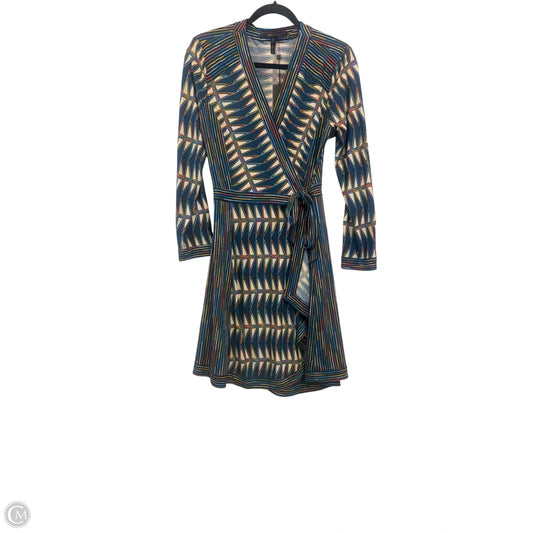 Dress Casual Midi By Bcbgmaxazria In Multi-colored, Size: M