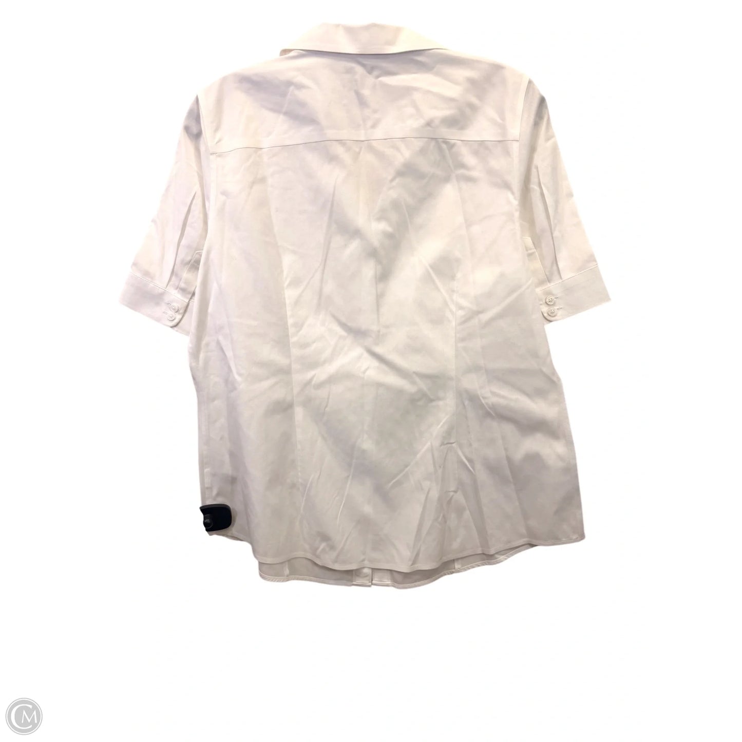 Top Short Sleeve By Talbots In White, Size: Mp