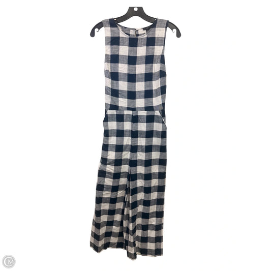 Jumpsuit By Ann Taylor In Blue & White, Size: Mp