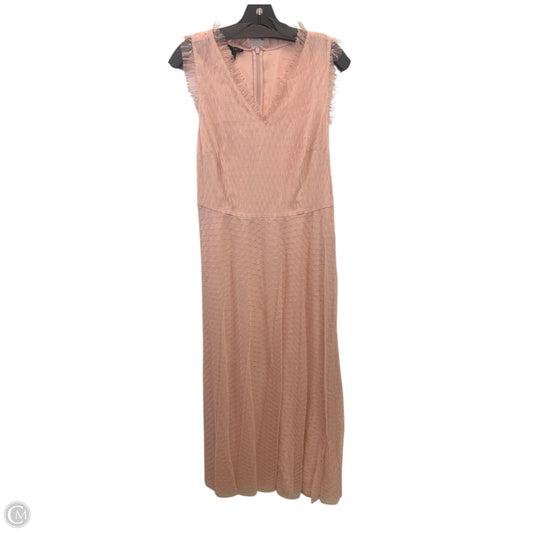 Dress Casual Maxi By Talbots In Peach, Size: Mp