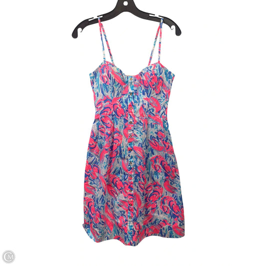 Dress Designer By Lilly Pulitzer In Blue & Pink, Size: Xxs