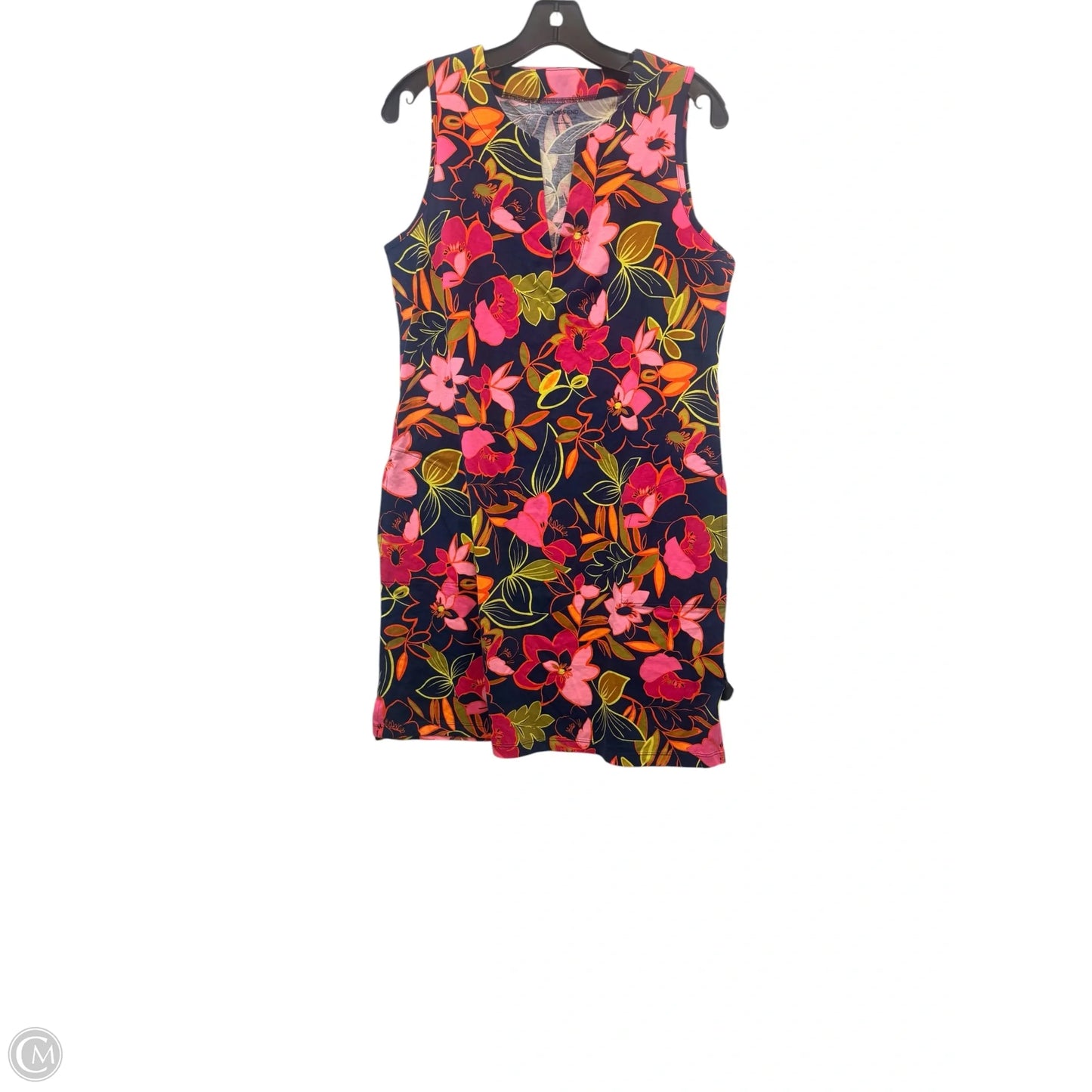Dress Casual Midi By Lands End In Floral Print, Size: S