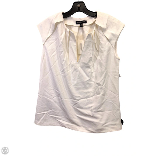 Top Short Sleeve By Banana Republic In White, Size: M
