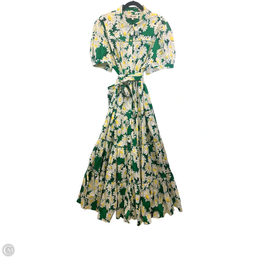 Dress Designer By Diane Von Furstenberg In Green & Yellow, Size: Xxl