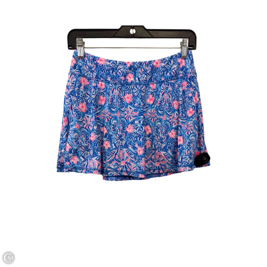 Skort Designer By Lilly Pulitzer In Blue & Pink, Size: S
