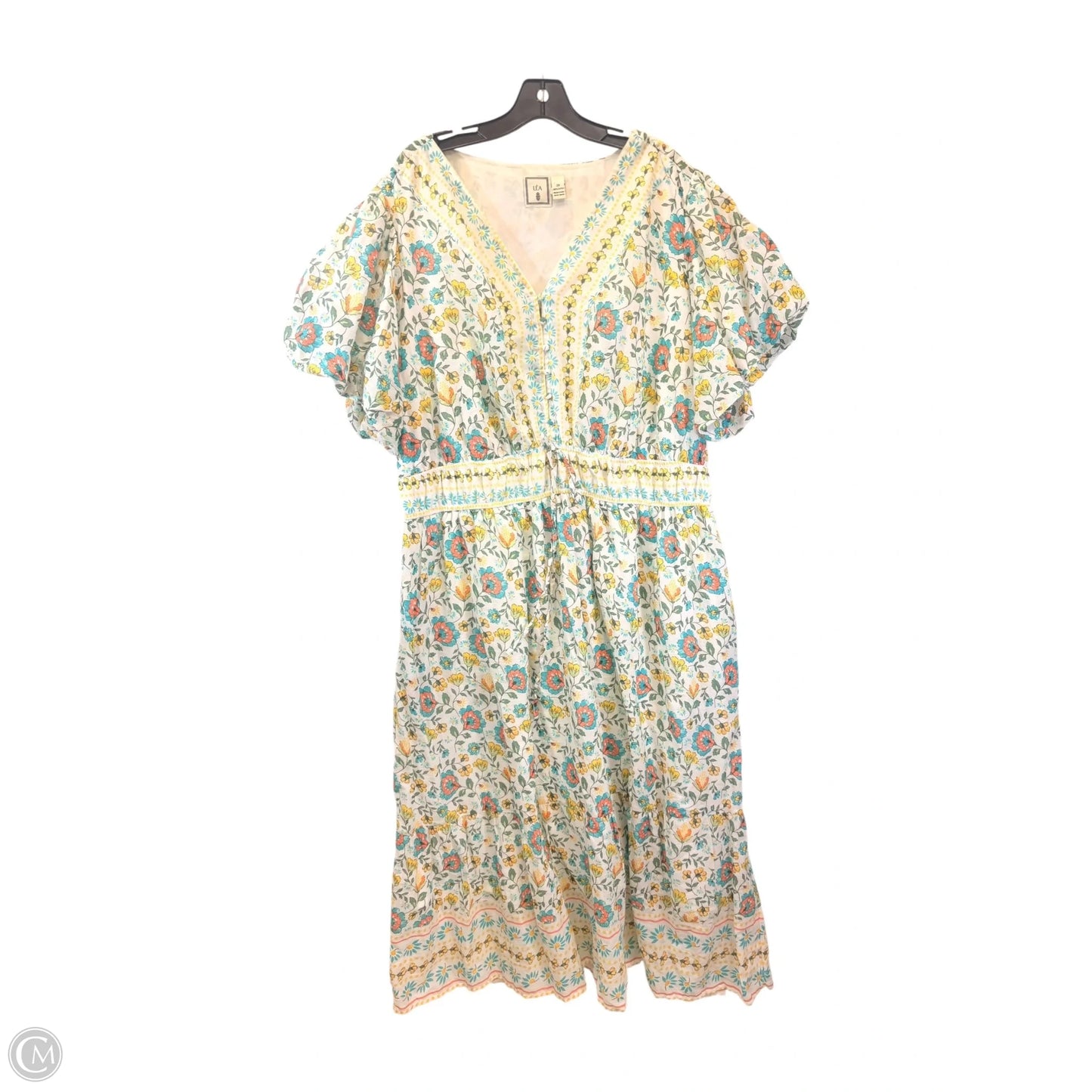 Dress Casual Maxi By Lea In Floral Print, Size: 3x