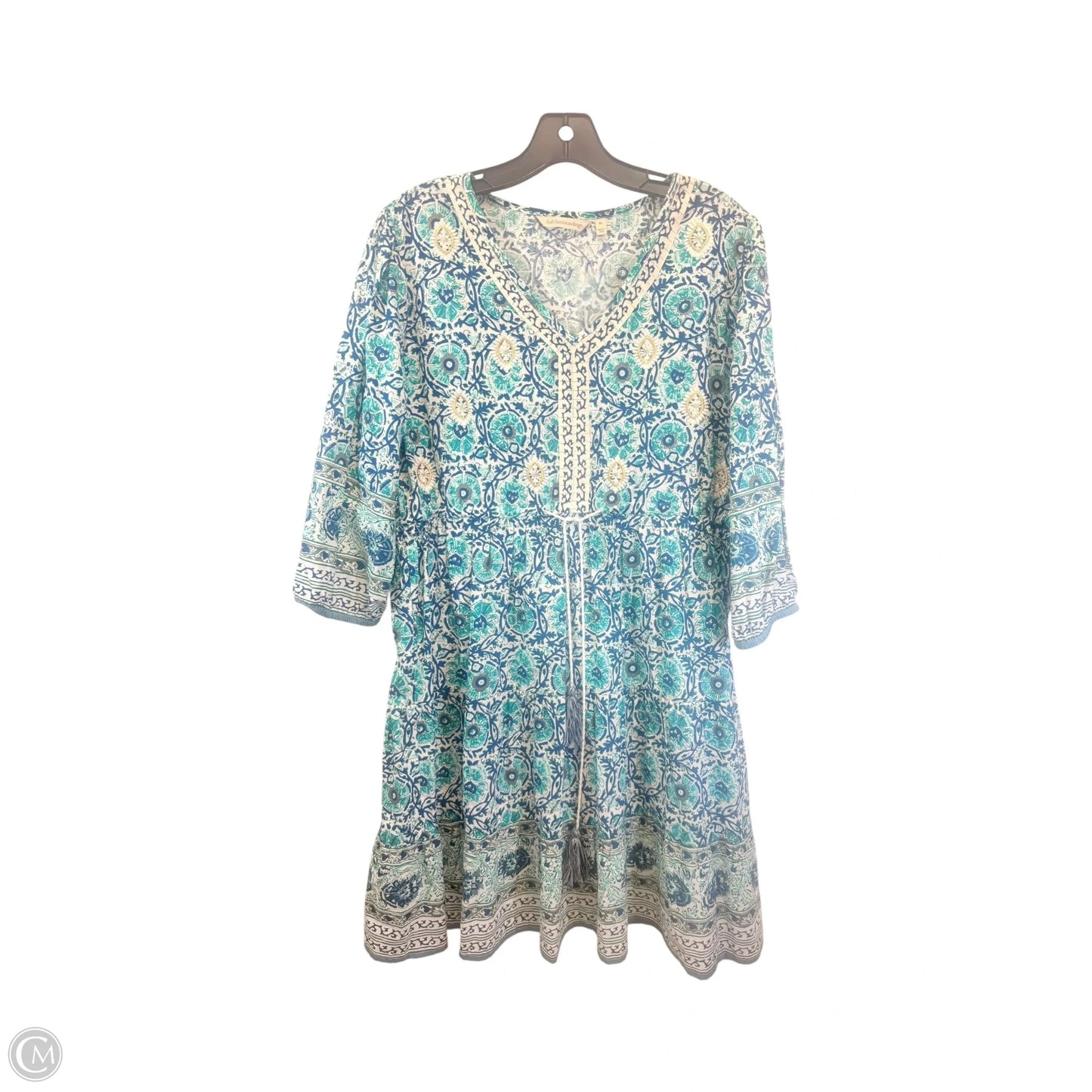 Dress Casual Midi By Soft Surroundings In Blue & Green, Size: Lp