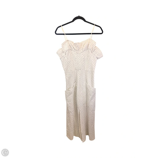 Dress Casual Maxi By Rebecca Taylor In Blue & White, Size: Xs