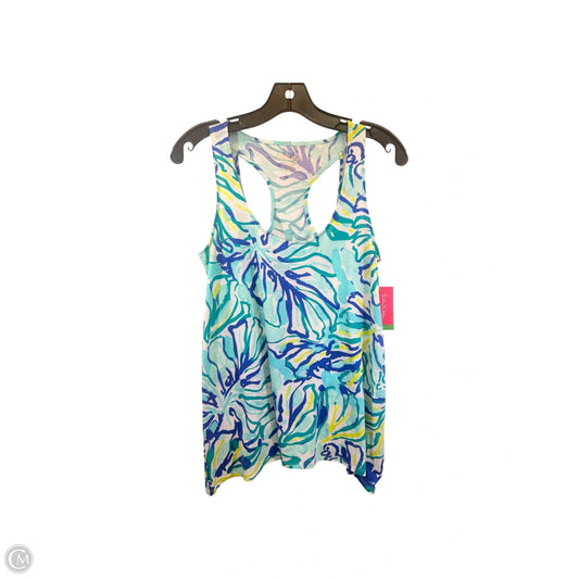 Top Sleeveless Designer By Lilly Pulitzer In Blue & Green, Size: Xs