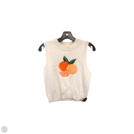 Top Sleeveless By Jessica Simpson In Orange & Tan, Size: S