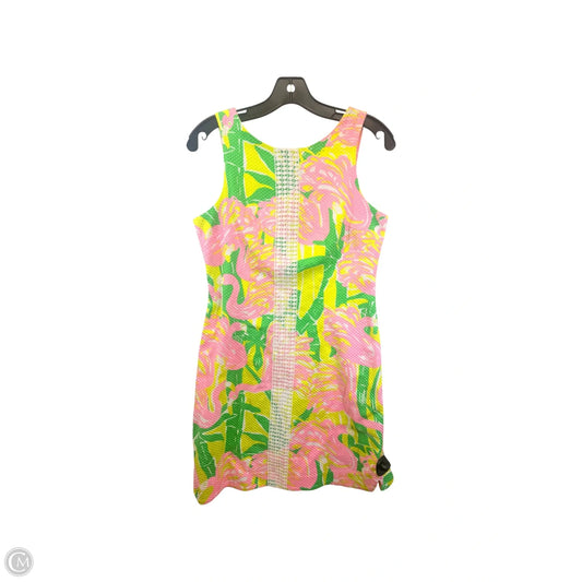 Dress Designer By Lilly Pulitzer In Pink & Yellow, Size: 6
