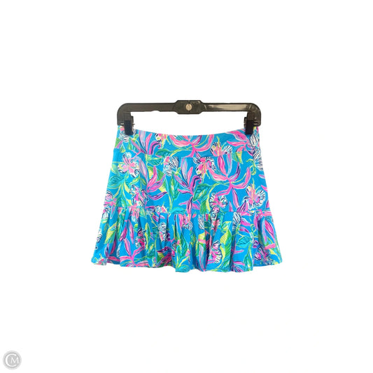 Skort Designer By Lilly Pulitzer In Blue & Green, Size: S