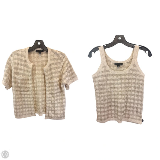 Sweater 2pc By Ann Taylor In Tan, Size: S