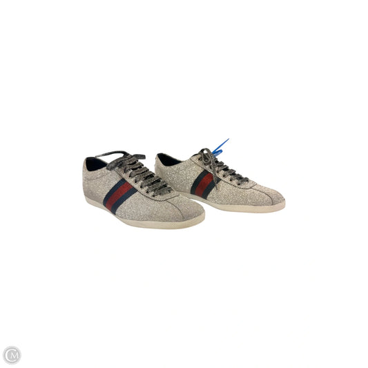 Shoes Designer By Gucci In Blue & Red, Size: 11