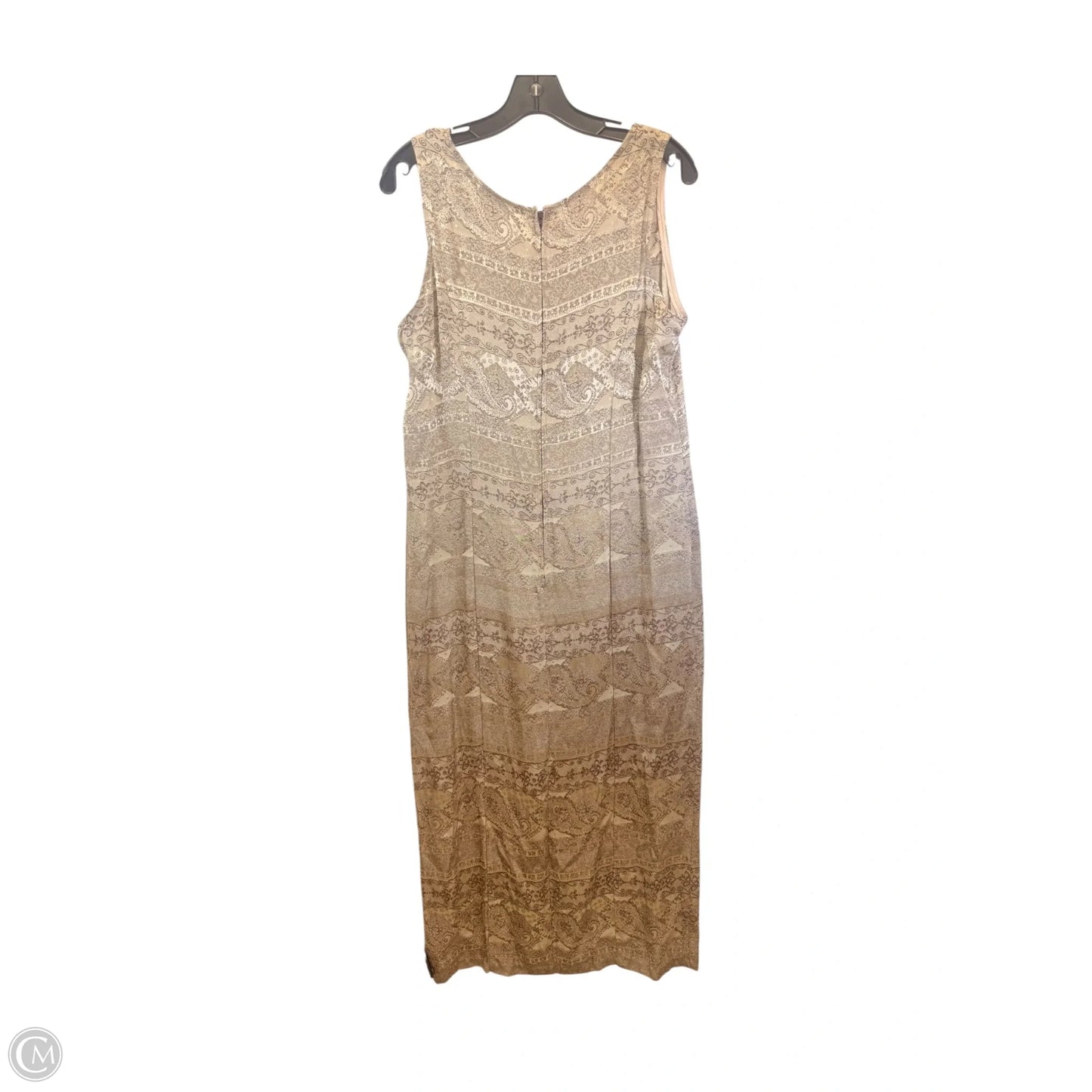 Dress Casual Maxi By Maren In Brown & Cream, Size: Xl