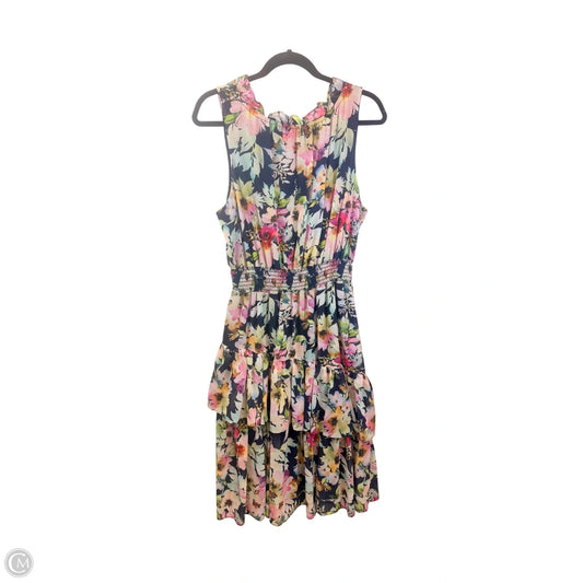 Dress Casual Midi By Joseph Ribkoff In Floral Print, Size: Xl