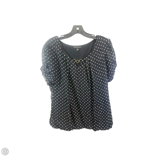 Top Short Sleeve By Sara Michelle In Black & White, Size: L